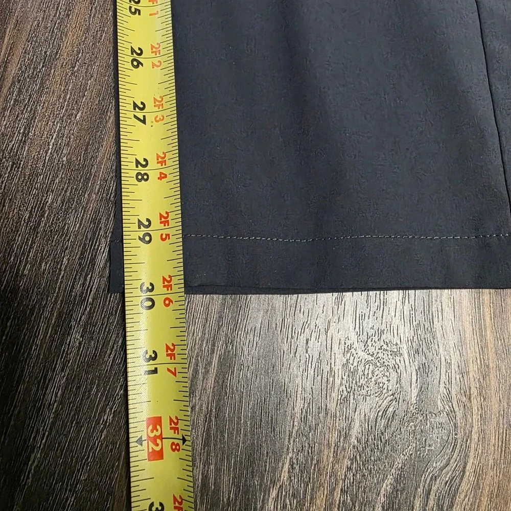 LIBIN Mens 32W x 30L Gray‎ Polyester Flat Front Performance Dress Pants